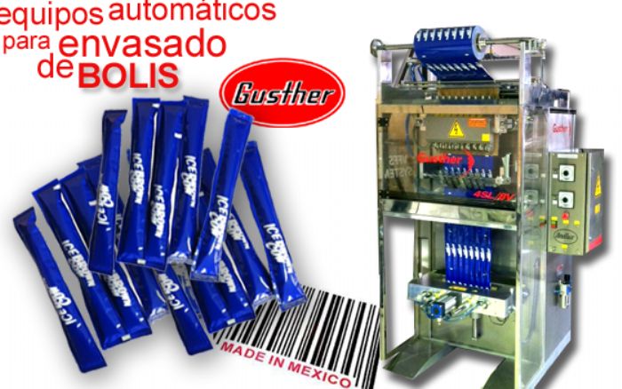 Maquinas para empacado de bolis congelados